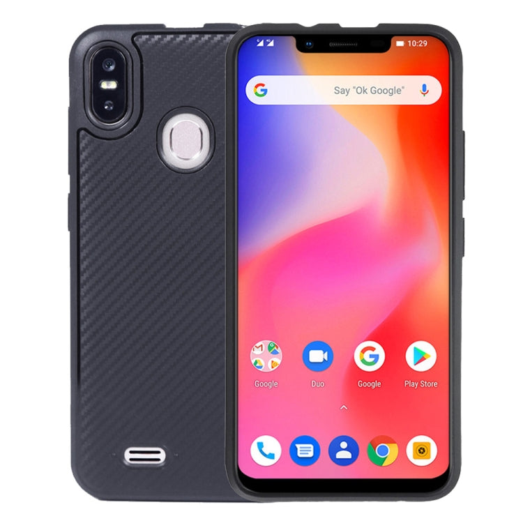 เคสป้องกัน TPU เนื้อคาร์บอนไฟเบอร์สำหรับ Ulefone S10 Pro