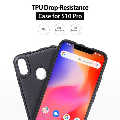 เคสป้องกัน TPU เนื้อคาร์บอนไฟเบอร์สำหรับ Ulefone S10 Pro