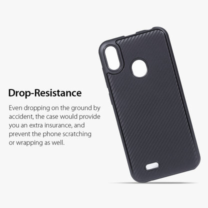 เคสป้องกัน TPU เนื้อคาร์บอนไฟเบอร์สำหรับ Ulefone S10 Pro