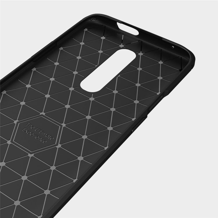 เคส TPU กันกระแทกคาร์บอนไฟเบอร์เนื้อแปรงสำหรับ OnePlus 7, For OnePlus 7