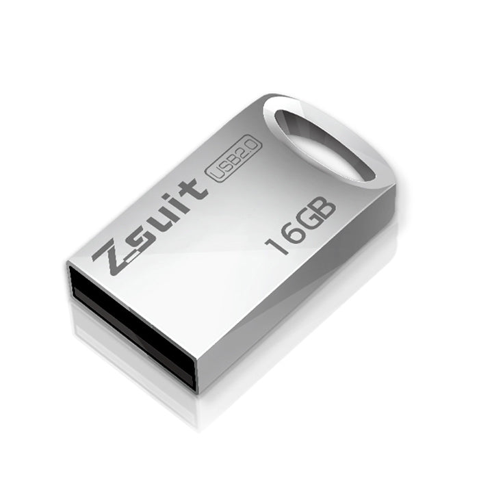 Zsuit 16GB USB 2.0 มินิโลหะวงแหวนรูปทรง USB แฟลชดิสก์, 16GB USB 2.0