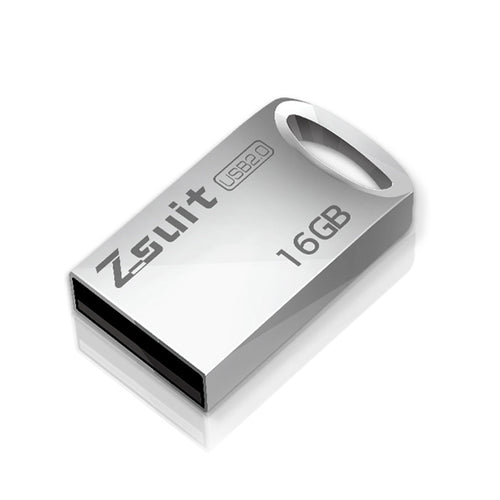 Zsuit 16GB USB 2.0 มินิโลหะวงแหวนรูปทรง USB แฟลชดิสก์, 16GB USB 2.0