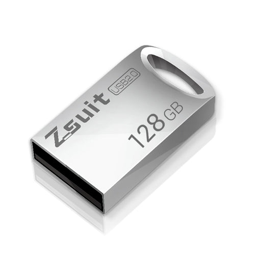 Zsuit 128GB USB 2.0 มินิโลหะวงแหวนรูปทรง USB แฟลชดิสก์, 128GB USB 2.0