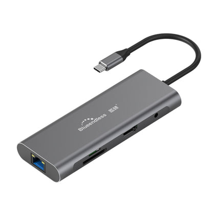 Blueendless 9 In 1 มัลติฟังก์ชั่น Type-C / USB-C HUB Expansion Dock, 9 In 1