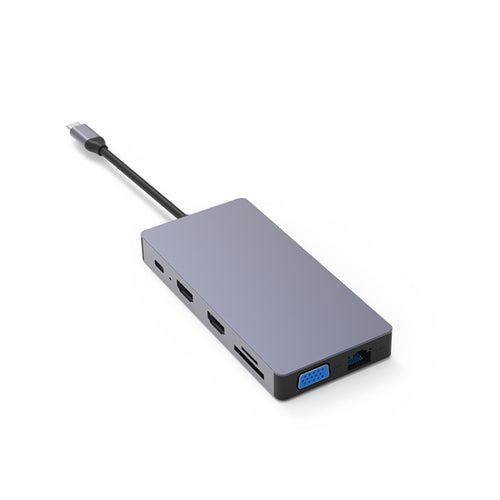 Blueendless 12 In 1 มัลติฟังก์ชั่น Type-C / USB-C HUB Expansion Dock, 12 In 1