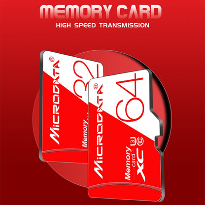 MICRODATA 16GB ความเร็วสูง U1 การ์ดหน่วยความจำ TF (Micro SD) สีแดงและสีขาว, 16GB