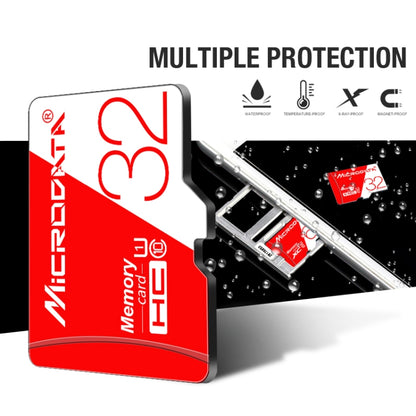 MICRODATA 64GB ความเร็วสูง U3 การ์ดหน่วยความจำ TF (Micro SD) สีแดงและสีขาว, 64GB