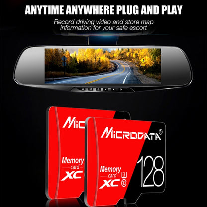 MICRODATA 16GB ความเร็วสูง U1 การ์ดหน่วยความจำ TF (Micro SD) สีแดงและสีดำ, 16GB