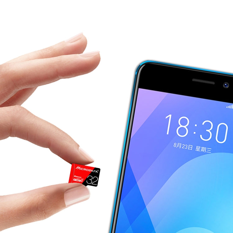 MICRODATA 64GB ความเร็วสูง U3 การ์ดหน่วยความจำ TF (Micro SD) สีแดงและสีดำ, 64GB