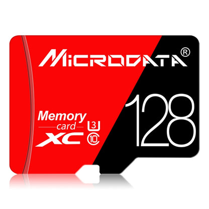 MICRODATA 128GB ความเร็วสูง U3 การ์ดหน่วยความจำ TF (Micro SD) สีแดงและสีดำ, 128GB