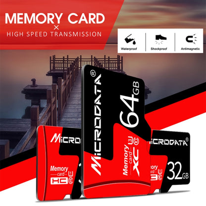 MICRODATA 16GB U1 การ์ดหน่วยความจำ TF (Micro SD) สีแดงและสีดำ, 16GB