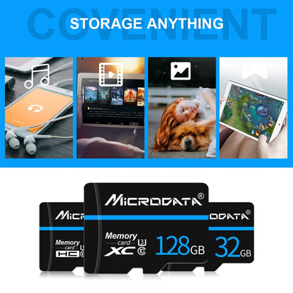 MICRODATA 32GB U1 Blue Line และการ์ดหน่วยความจำ TF (Micro SD) สีดำ, 32GB