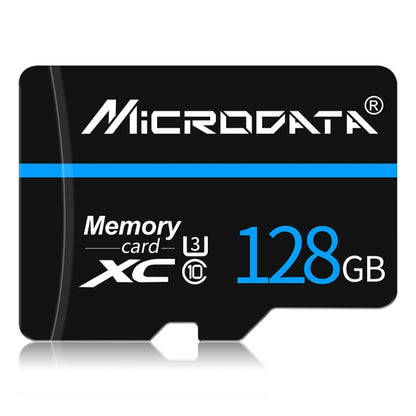 MICRODATA 128GB U3 Blue Line และการ์ดหน่วยความจำ TF (Micro SD) สีดำ, 128GB