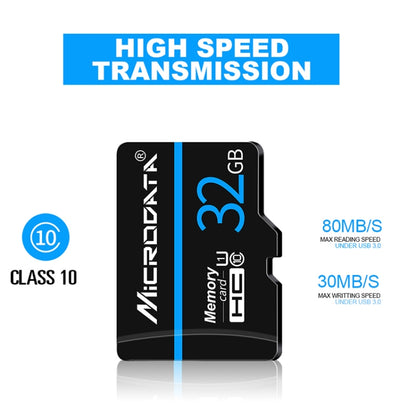 MICRODATA 128GB U3 Blue Line และการ์ดหน่วยความจำ TF (Micro SD) สีดำ, 128GB