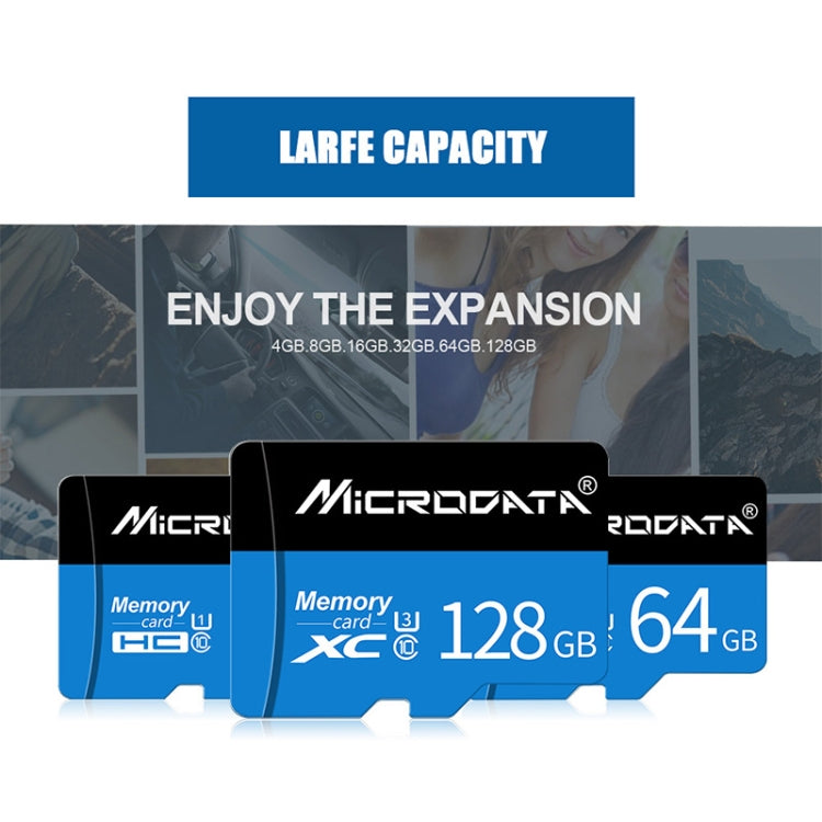 MICRODATA 16GB U1 การ์ดหน่วยความจำ TF (Micro SD) สีน้ำเงินและสีดำ, 16GB