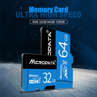 MICRODATA 64GB U3 การ์ดหน่วยความจำ TF (Micro SD) สีน้ำเงินและสีดำ, 64GB