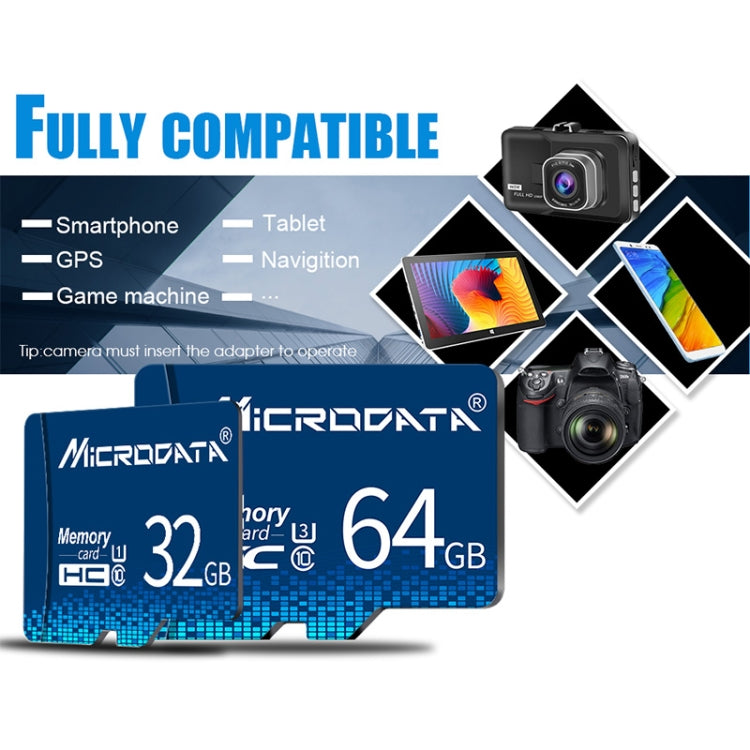 การ์ดหน่วยความจำ MICRODATA 16GB U1 Blue TF (Micro SD), 16GB