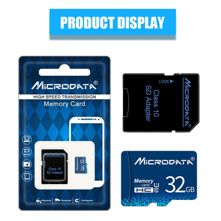 การ์ดหน่วยความจำ MICRODATA 32GB U1 Blue TF (Micro SD), 32GB