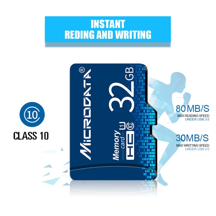 การ์ดหน่วยความจำ MICRODATA 128GB U3 Blue TF (Micro SD), 128GB