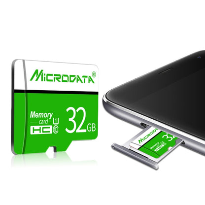 MICRODATA 16GB U1 การ์ดหน่วยความจำ TF สีเขียวและสีขาว (Micro SD), 16GB