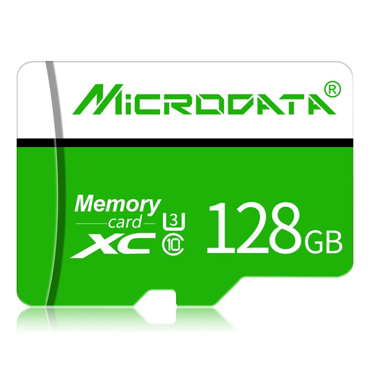 MICRODATA 128GB U3 การ์ดหน่วยความจำ TF (Micro SD) สีเขียวและสีขาว, 128GB
