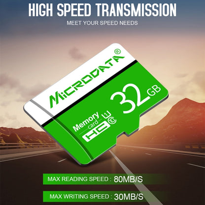 MICRODATA 128GB U3 การ์ดหน่วยความจำ TF (Micro SD) สีเขียวและสีขาว, 128GB