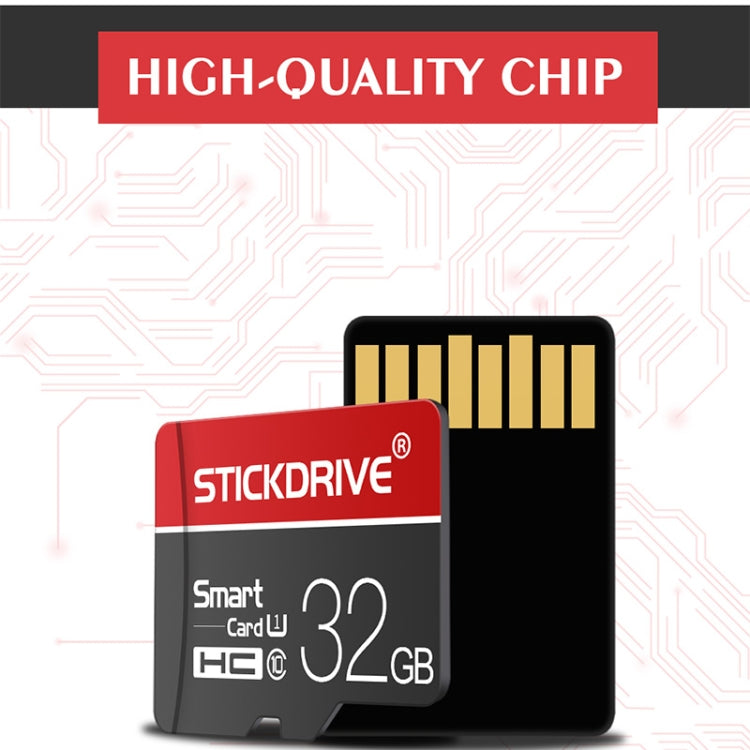 STICKDRIVE 128GB U3 White Line การ์ดหน่วยความจำ TF (Micro SD) สีแดงและสีดำ, 128GB