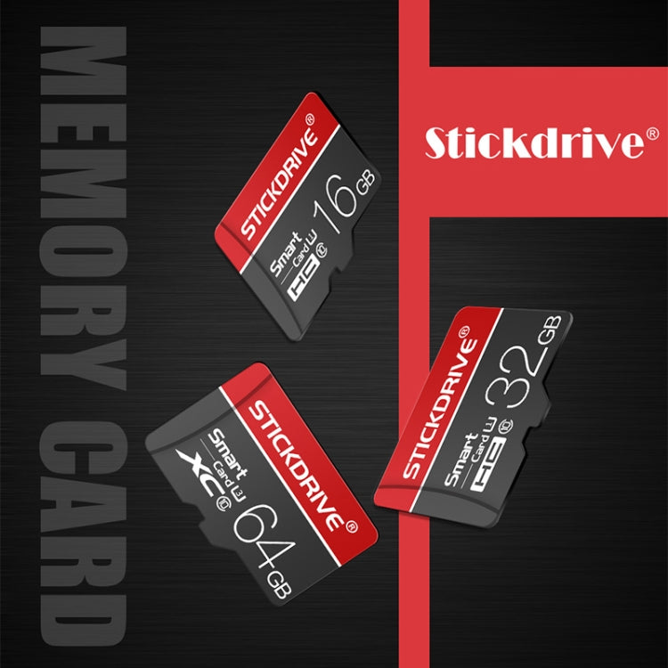 STICKDRIVE 128GB U3 White Line การ์ดหน่วยความจำ TF (Micro SD) สีแดงและสีดำ, 128GB
