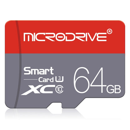 Microdrive 64GB การ์ดหน่วยความจำ Micro SD (TF) คลาส 10 ความเร็วสูง, 64GB