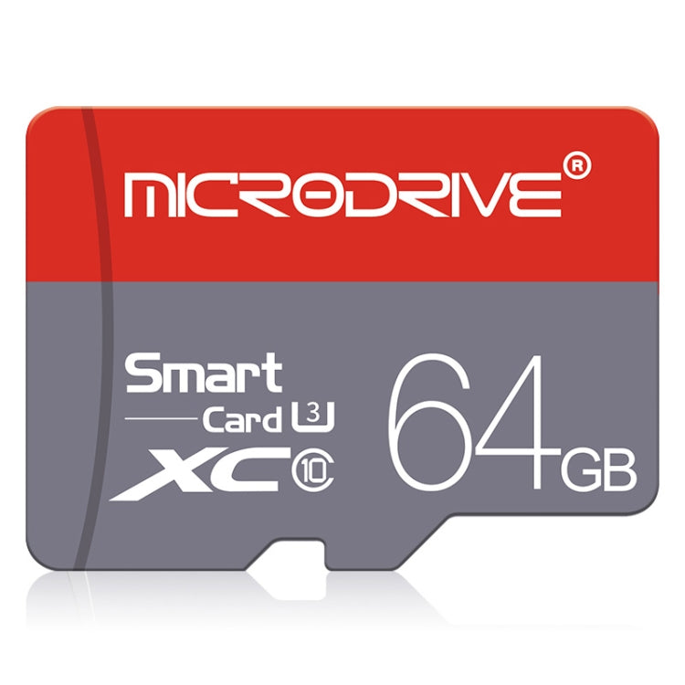 Microdrive 64GB การ์ดหน่วยความจำ Micro SD (TF) คลาส 10 ความเร็วสูง, 64GB