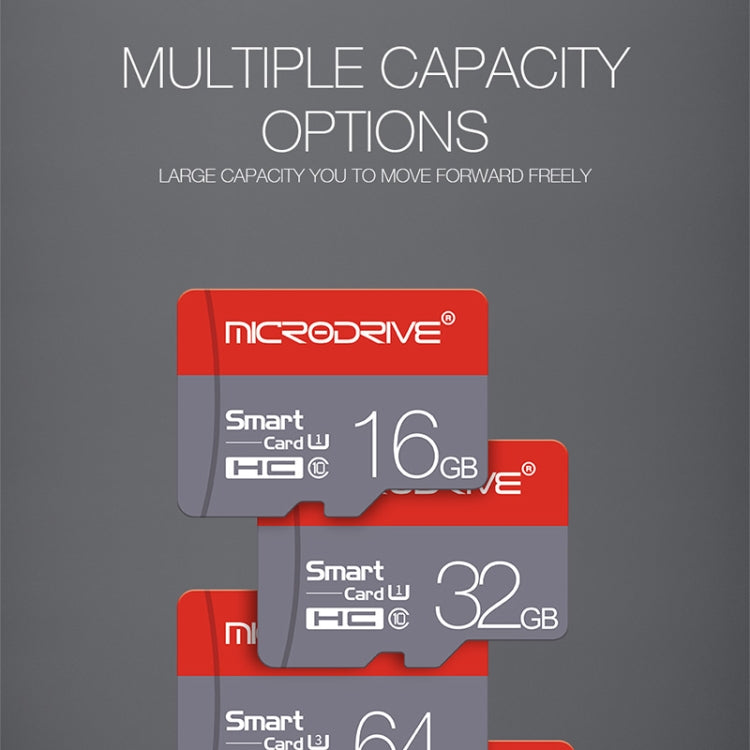 Microdrive 64GB การ์ดหน่วยความจำ Micro SD (TF) คลาส 10 ความเร็วสูง, 64GB