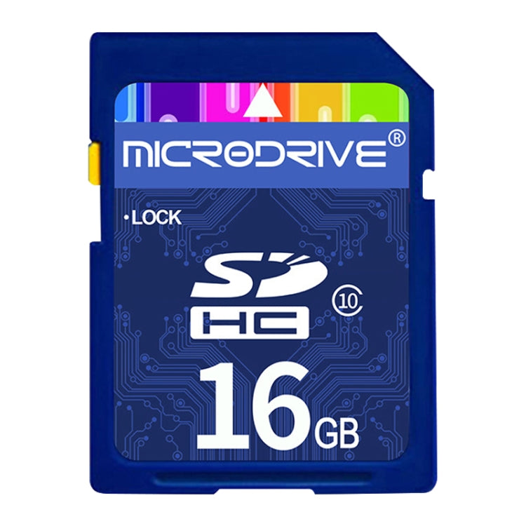 การ์ดหน่วยความจำ SD Microdrive ความเร็วสูง Class 10 ขนาด 16GB สำหรับอุปกรณ์ดิจิตอลทั้งหมดที่มีช่องเสียบการ์ด SD, 16GB