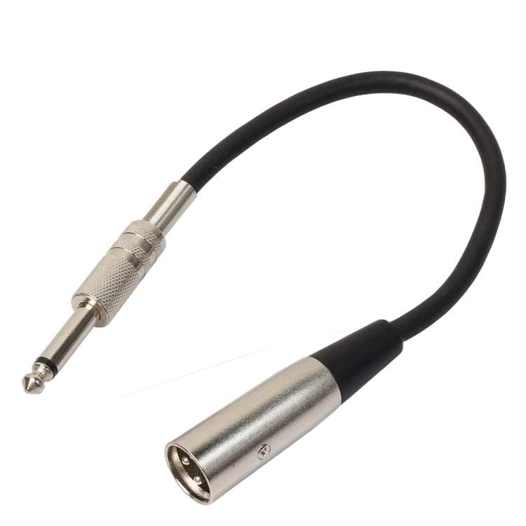 30 ซม.XLR 3-Pin ชาย 1/4 นิ้ว (6.35 มม.) XLR หญิงปลั๊กสเตอริโอไมโครโฟนสายไฟ, BK2005KM