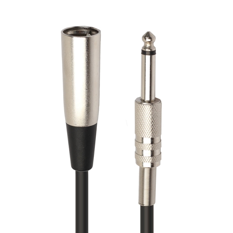 30 ซม.XLR 3-Pin ชาย 1/4 นิ้ว (6.35 มม.) XLR หญิงปลั๊กสเตอริโอไมโครโฟนสายไฟ, BK2005KM