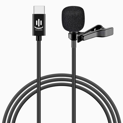 YICHUANG YC-LM10 USB-C / Type-C ไมโครโฟนคอนเดนเซอร์ลดเสียงรบกวนอัจฉริยะความยาวสายเคเบิล: 1.5 ม., YC-LM10