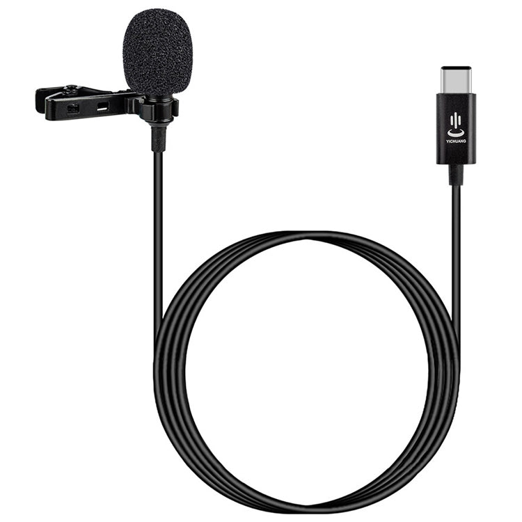 YICHUANG YC-LM10 USB-C / Type-C ไมโครโฟนคอนเดนเซอร์ลดเสียงรบกวนอัจฉริยะความยาวสายเคเบิล: 1.5 ม., YC-LM10
