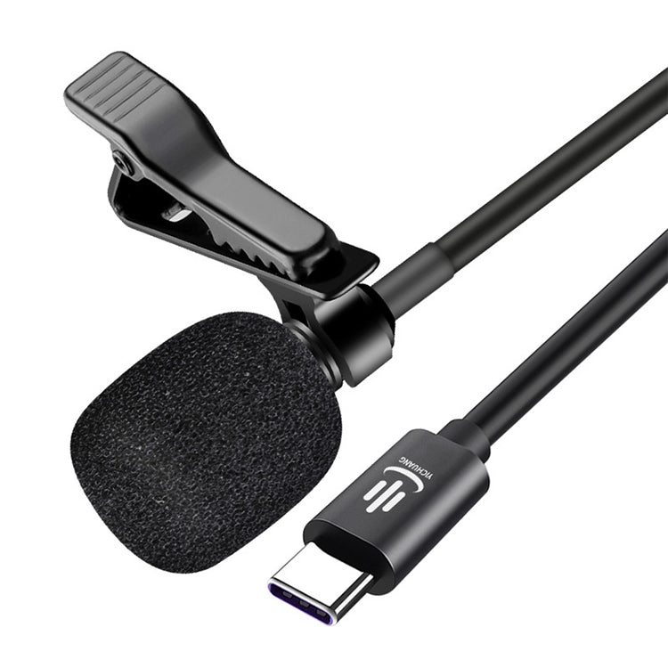 YICHUANG YC-LM10 USB-C / Type-C ไมโครโฟนคอนเดนเซอร์ลดเสียงรบกวนอัจฉริยะความยาวสายเคเบิล: 1.5 ม., YC-LM10