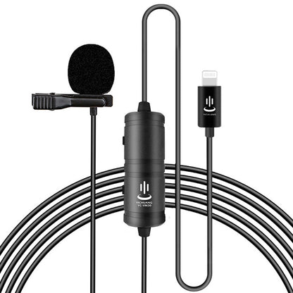 YICHUANG YC-VM40 8 Pin Port Dual Modes ไมโครโฟนบันทึกแบบหนีบเสื้อ, ความยาวสายเคเบิล: 6 ม., YC-VM40