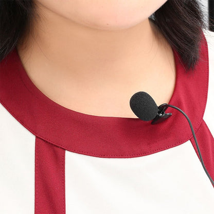 ZJ002MR โมโนปลั๊กตรง 2.5 มม. ที่บังแดดรถยนต์ล่ามไร้สายไกด์นำเที่ยวโทรโข่งจักรยานไมโครโฟนแบบมีสายความยาว: 3 ม., Mono 2.5mm