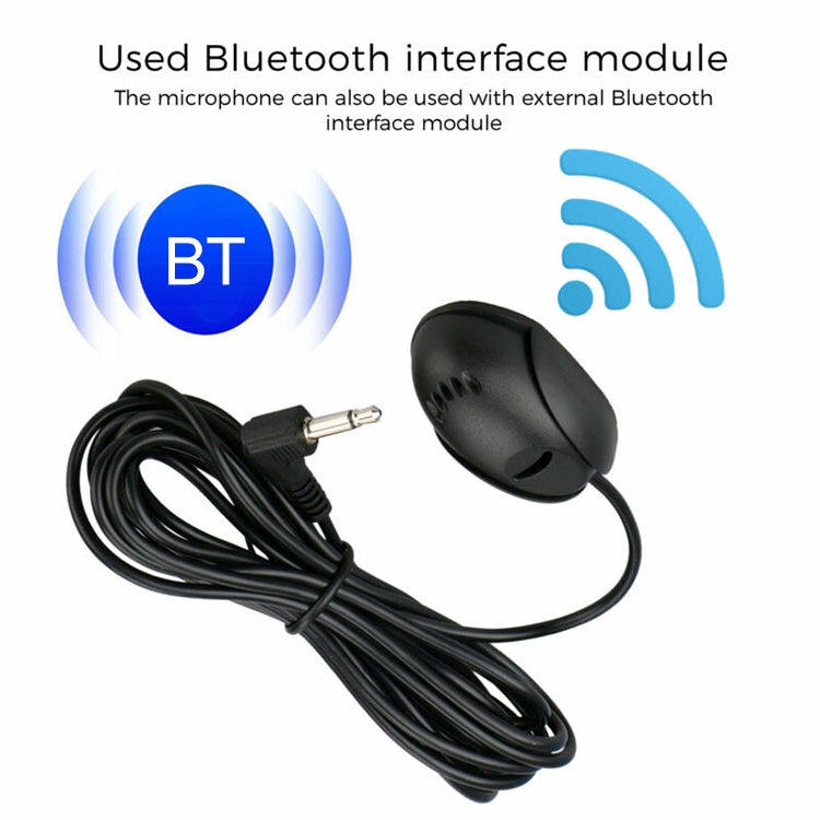 ZJ010MR โมโนหัวมุม 2.5 มม. ปลั๊กระบบนำทางรถยนต์ GPS ลำโพงไมโครโฟน Bluetooth วางภายนอกความยาว: 3 ม., 2.5mm