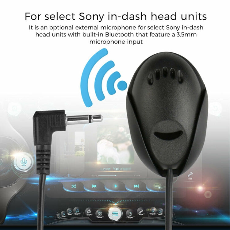 ZJ010MR โมโนหัวมุม 2.5 มม. ปลั๊กระบบนำทางรถยนต์ GPS ลำโพงไมโครโฟน Bluetooth วางภายนอกความยาว: 3 ม., 2.5mm