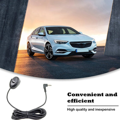 ZJ010MR โมโนหัวมุม 3.5 มม. ปลั๊กระบบนำทางรถยนต์ GPS ลำโพงไมโครโฟน Bluetooth วางภายนอกความยาว: 3 ม., 3.5mm