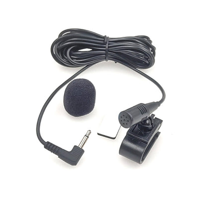 ZJ025MR Stick-on Clip-on Lavalier ไมโครโฟนโมโนสำหรับรถยนต์ GPS / Bluetooth ที่เปิดใช้งาน Audio DVD ไมโครโฟนภายนอก, ความยาวสายเคเบิล: 3 ม., แจ็ค 3.5 มม. ข้อศอก 90 องศา, Elbow 3.5mm Jack Mono