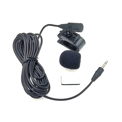 ZJ025MR Stick-on Clip-on Lavalier แจ็คไมโครโฟนโมโนขนาด 3.5 มม. สำหรับรถยนต์ GPS / Bluetooth ที่เปิดใช้งาน Audio DVD ไมโครโฟนภายนอก, ความยาวสายเคเบิล: 3 ม., 3.5mm Jack Stereo