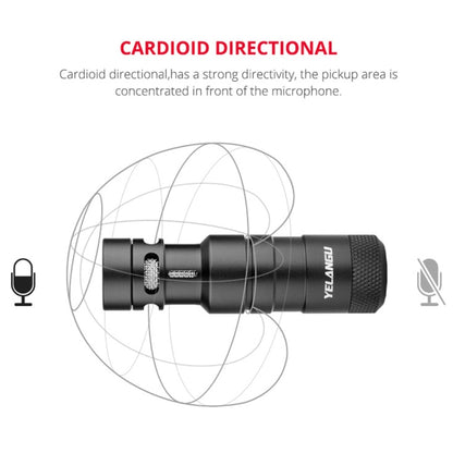 YELANGU MIC10 YLG9920A Professional Interview Condenser วิดีโอไมโครโฟน Shotgun พร้อมสายสัญญาณเสียง 3.5 มม. สำหรับกล้อง DSLR และ DV, Microphone
