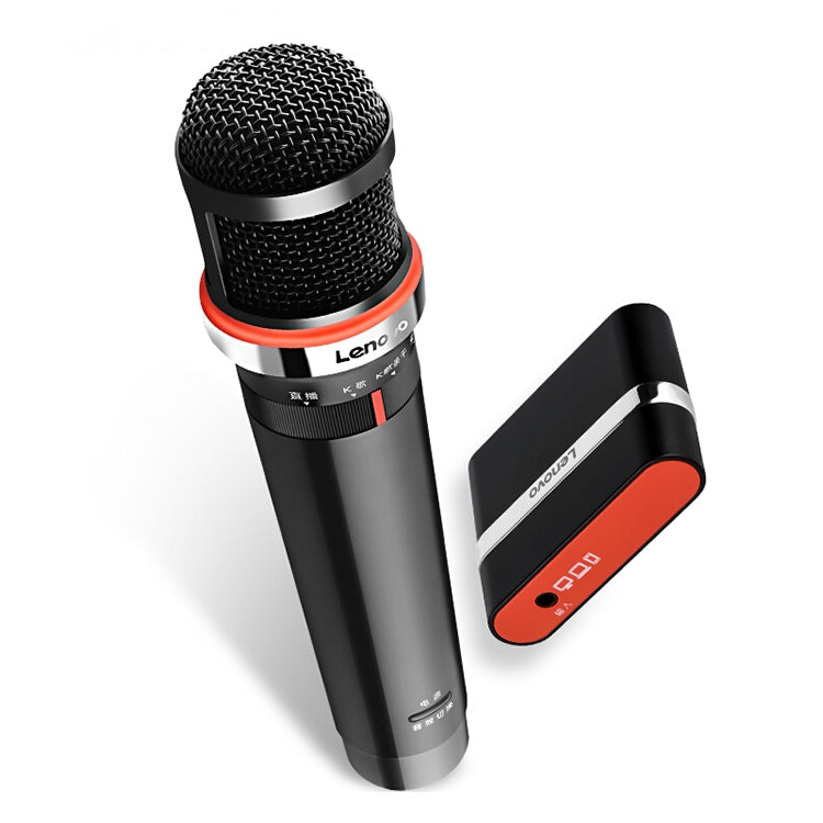 เดิม Lenovo UM20-U K เพลงไมโครโฟนดิจิตอลไร้สายอุปกรณ์บันทึกสดพร้อมตัวรับสัญญาณไร้สาย