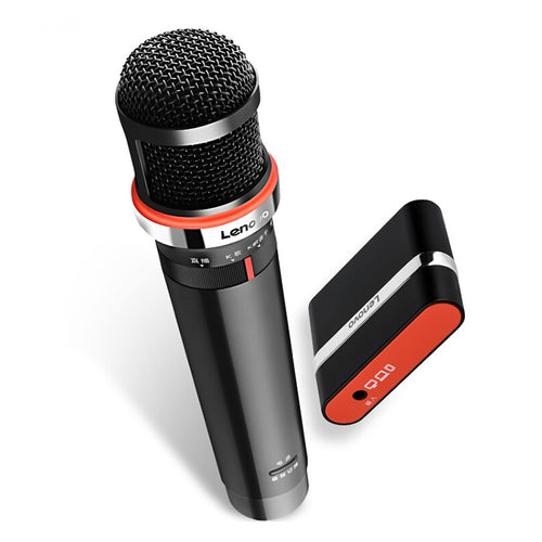 เดิม Lenovo UM20-U K เพลงไมโครโฟนดิจิตอลไร้สายอุปกรณ์บันทึกสดพร้อมตัวรับสัญญาณไร้สาย