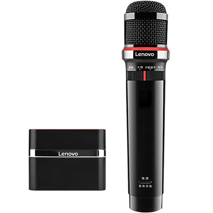 เดิม Lenovo UM20-U K เพลงไมโครโฟนดิจิตอลไร้สายอุปกรณ์บันทึกสดพร้อมตัวรับสัญญาณไร้สาย