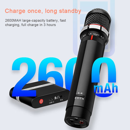 เดิม Lenovo UM20-U K เพลงไมโครโฟนดิจิตอลไร้สายอุปกรณ์บันทึกสดพร้อมตัวรับสัญญาณไร้สาย