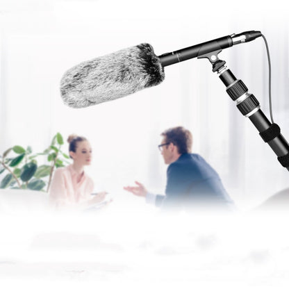 YELANGU YLG9933A MIC07 Professional Interview Condenser วิดีโอไมโครโฟน Shotgun พร้อมอะแดปเตอร์เสียง 6.5 มม. และสายสัญญาณเสียง RXL 3.5 มม.
